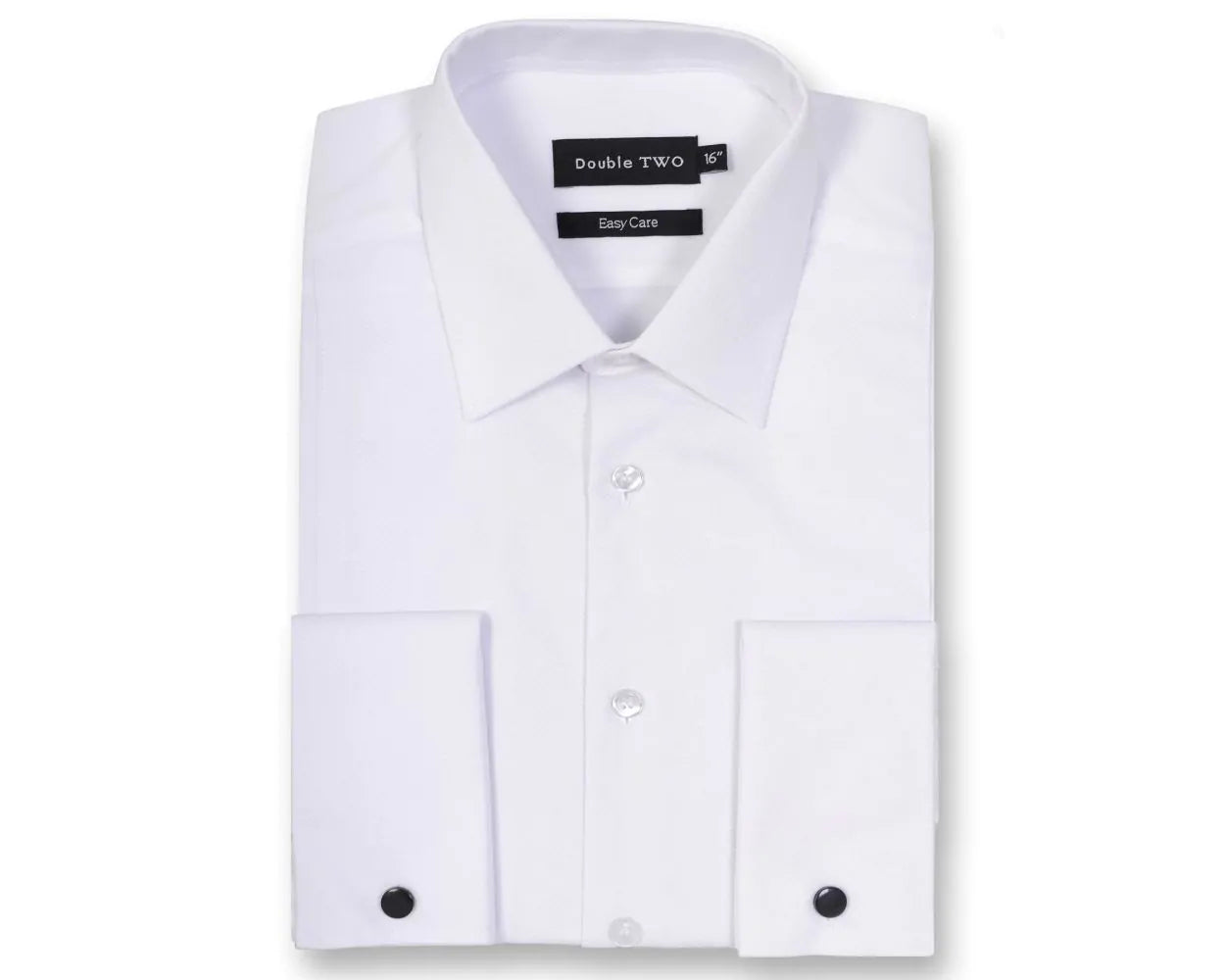 Men's White Marcella Bib Front Dress Shirt