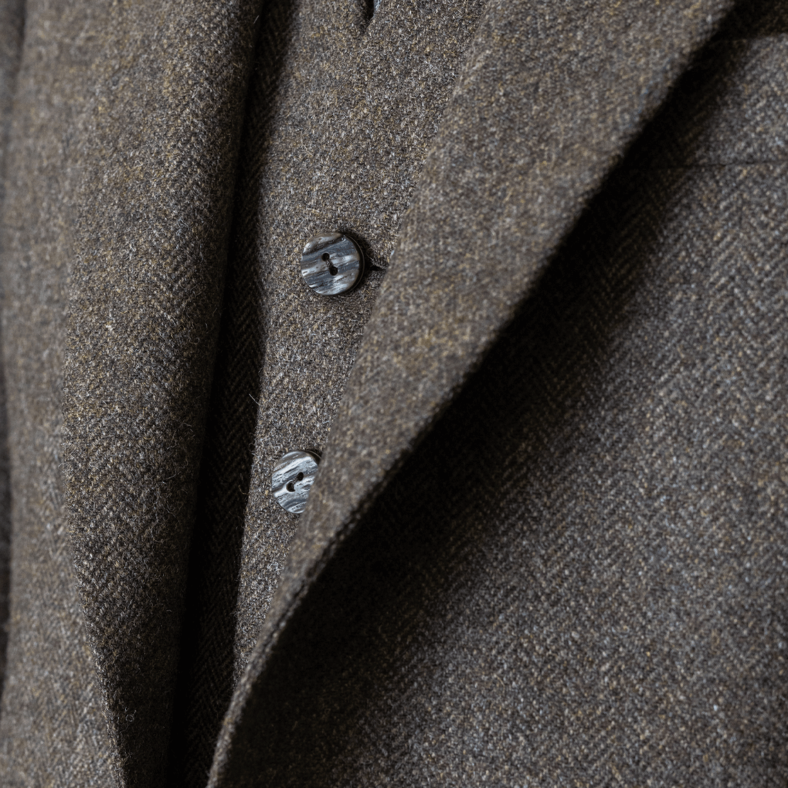 Brown Herringbone Tweed Braemar Jacket & Waistcoat